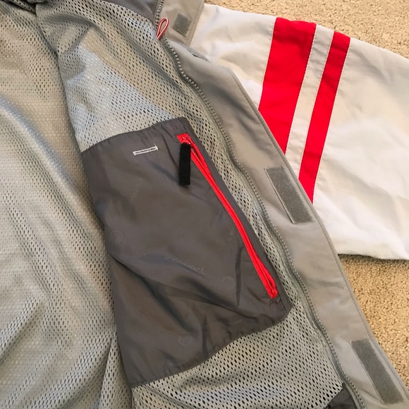 Columbia Mens Snow Ski Jacket Size Large Grey Hood Pockets Vented Outerwear - Picture 10 of 13